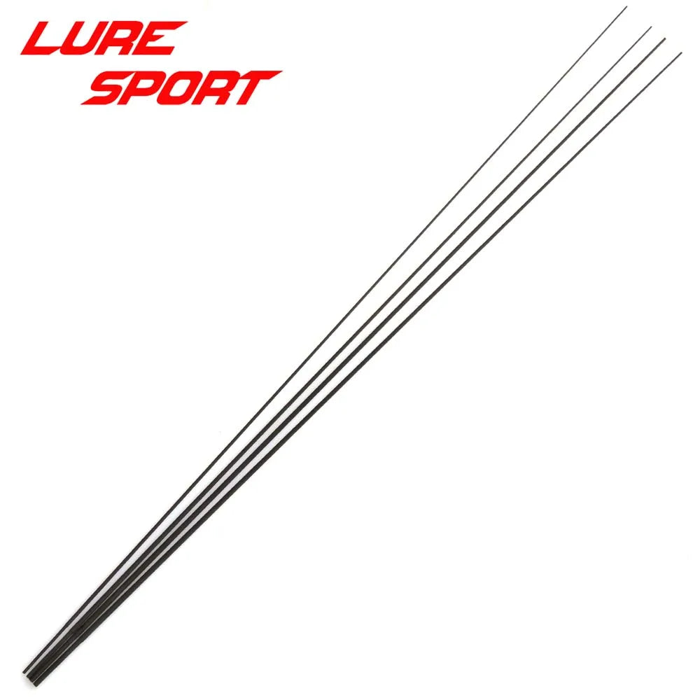LureSport 4-Pack Solid Carbon Rod Tip Blanks - 43cm, Stepped, Rod Building & Repair