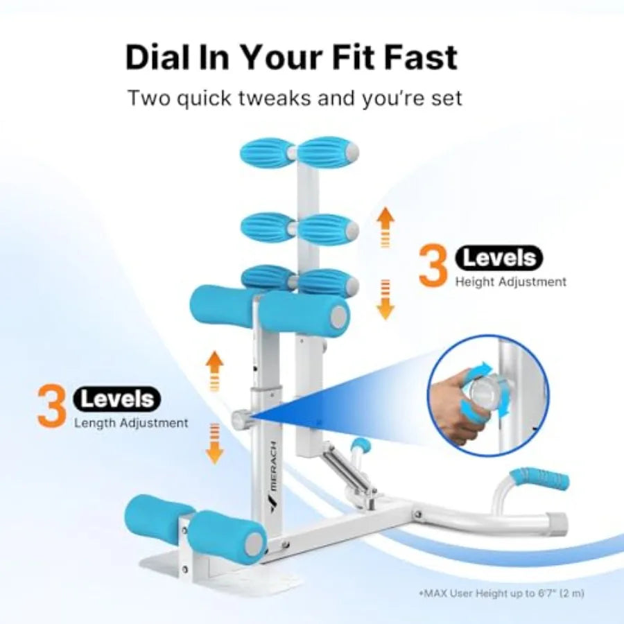 Deep Squat & Glute Trainer Machine, Adjustable Core & Leg Workout Equipment for Home | StriveRiseFit