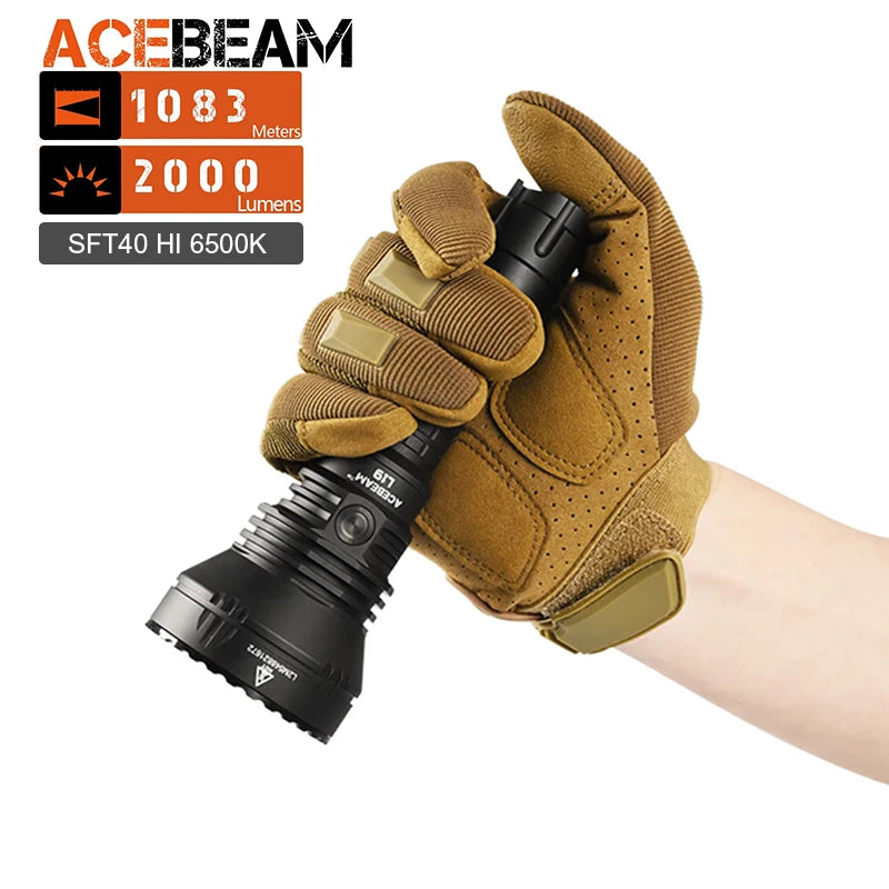 ACEBEAM L19 2.0 Hunting Flashlight 2200 Lumens 1520M Beam | StriveRiseFit