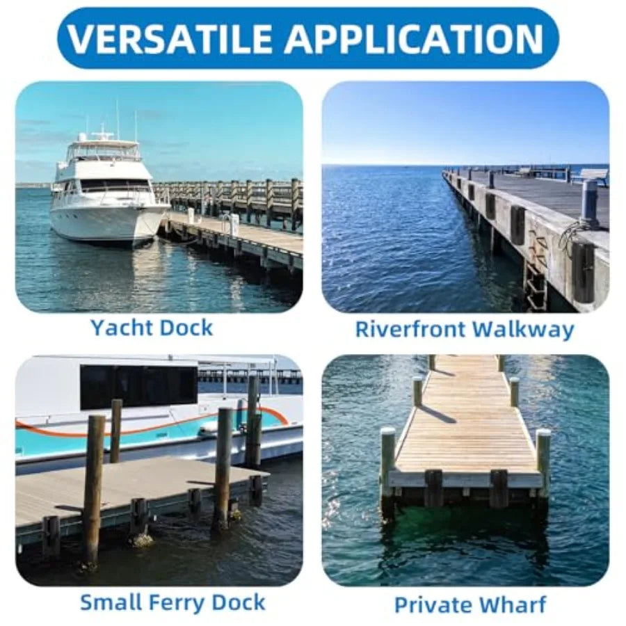 Dock Bumper Fenders 2-Pack | Marine Fender Guard Vertical Edge Protection | StriveRiseFit