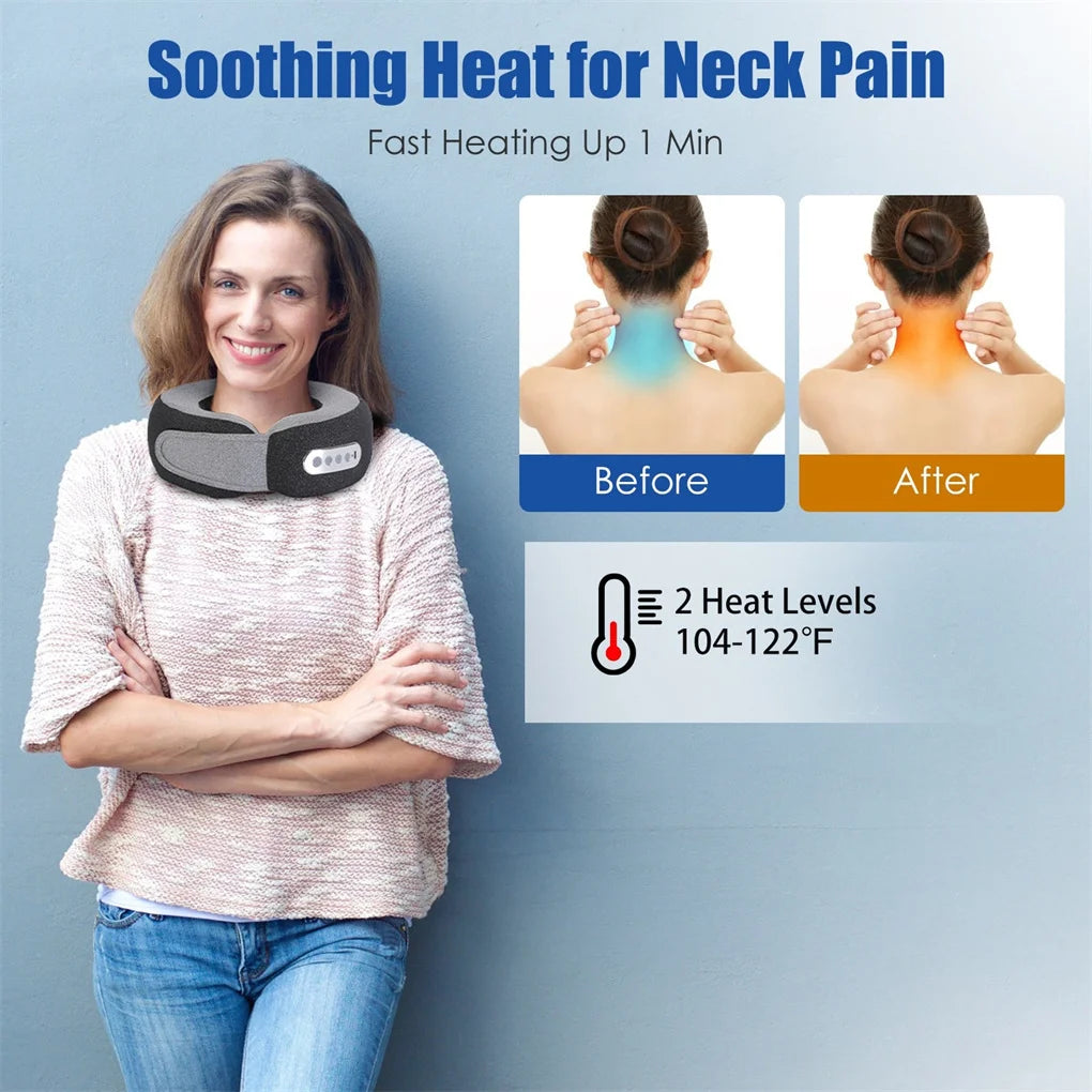 Shiatsu Neck Massager Pillow | 12 Heads, Heat, 2200mAh, Carry Bag | StriveRiseFit