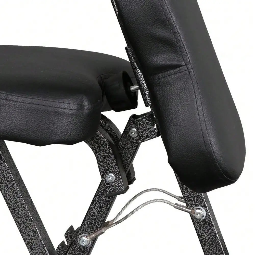 Adjustable Portable Massage Chair | PU Leather, 250 lb Capacity, Tool-Free Assembly, Tattoo & Spa