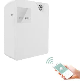 Smart WiFi & Bluetooth Aroma Diffuser | 300ml, 400-600m³, Built-In Fan, Wall/HVAC/Flat Mount