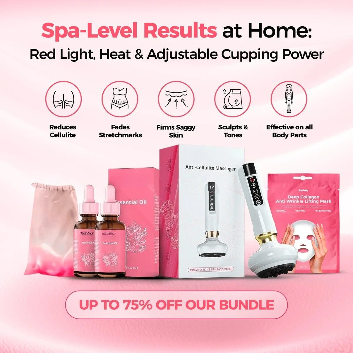 5-in-1 Anti-Cellulite Massager - Infrared Heat & Cupping Therapy | StriveRiseFit.com