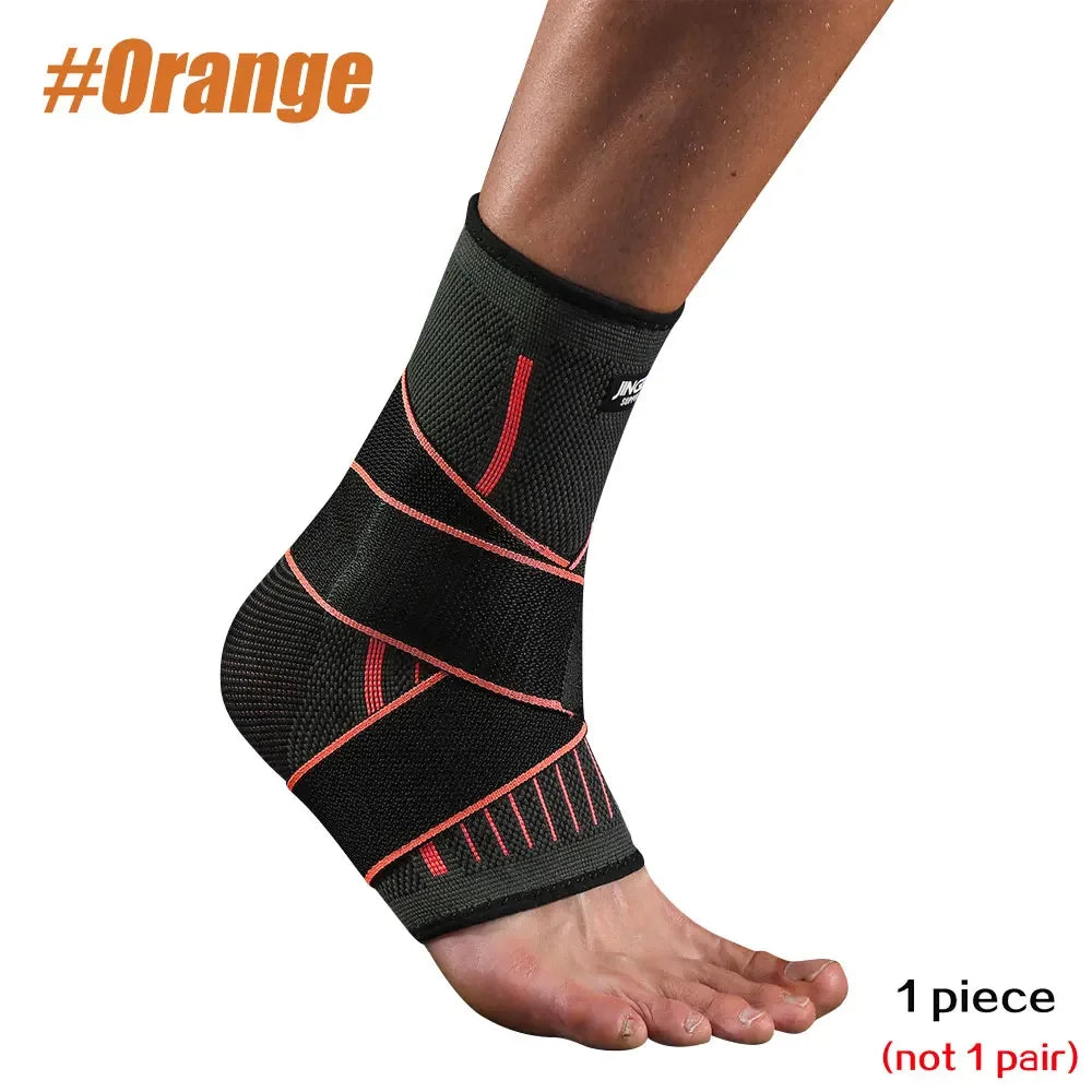 Ankle Brace Compression Sleeve Adjustable Support Strap for Sprain Plantar Fasciitis & Recovery | StriveRiseFit