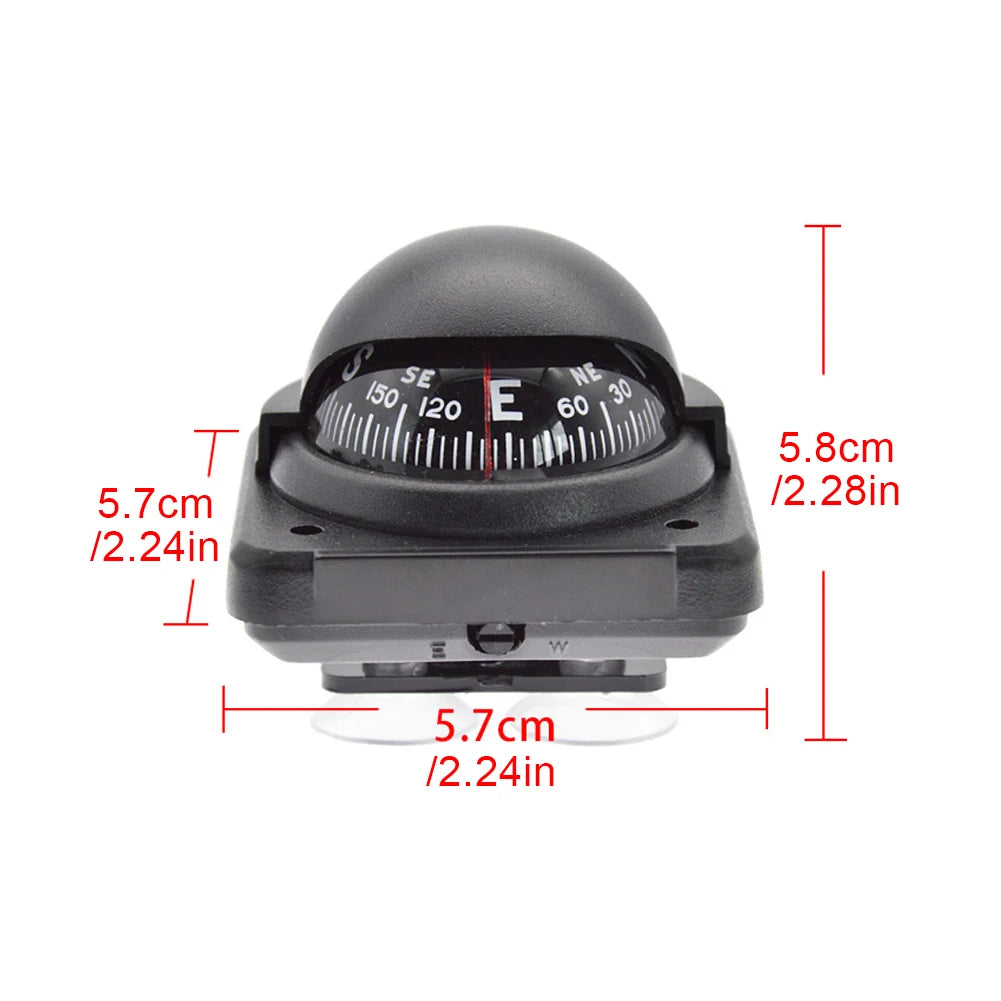 Magnetic Ball Compass | Marine, Car, Boat & RV Dashboard Navigation | StriveRiseFit