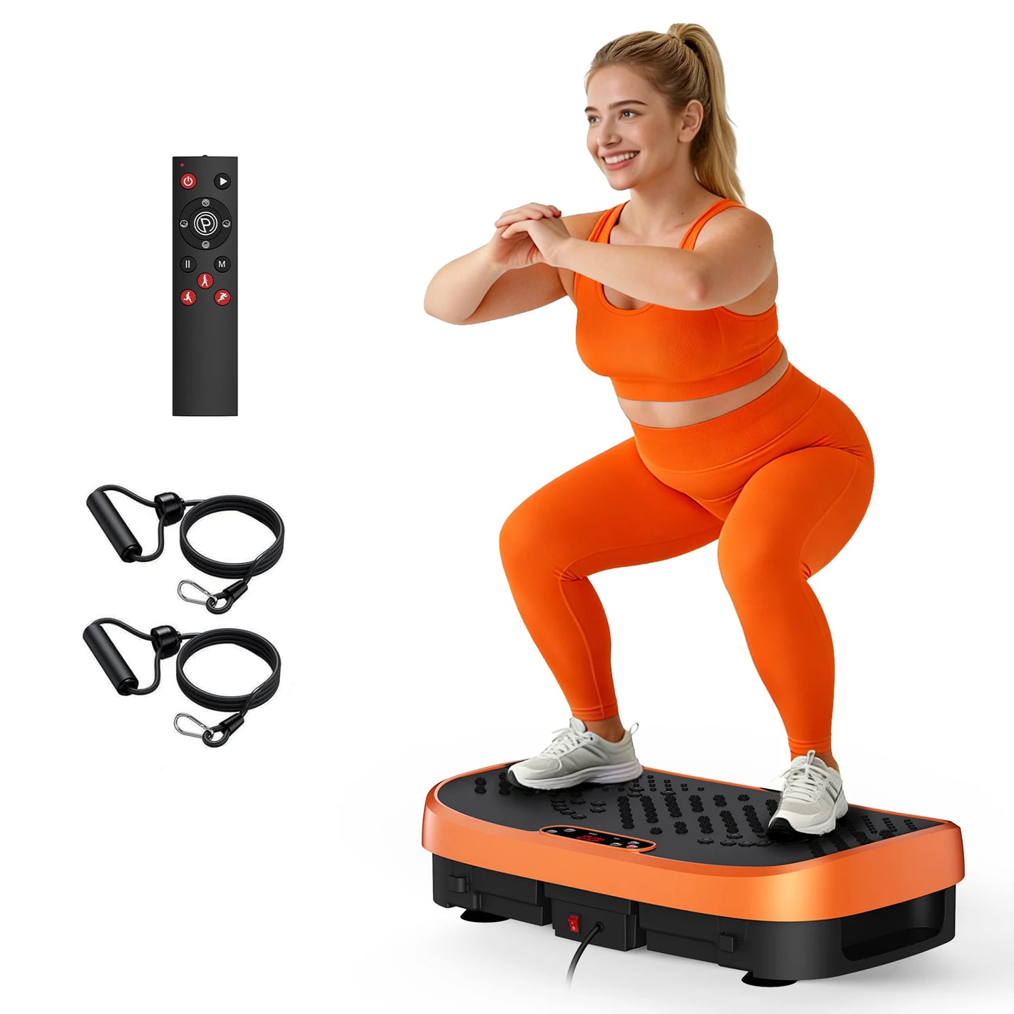 Vibration Plate Exercise Machine – 120 Levels, 330lbs, Quiet Motor, App Control