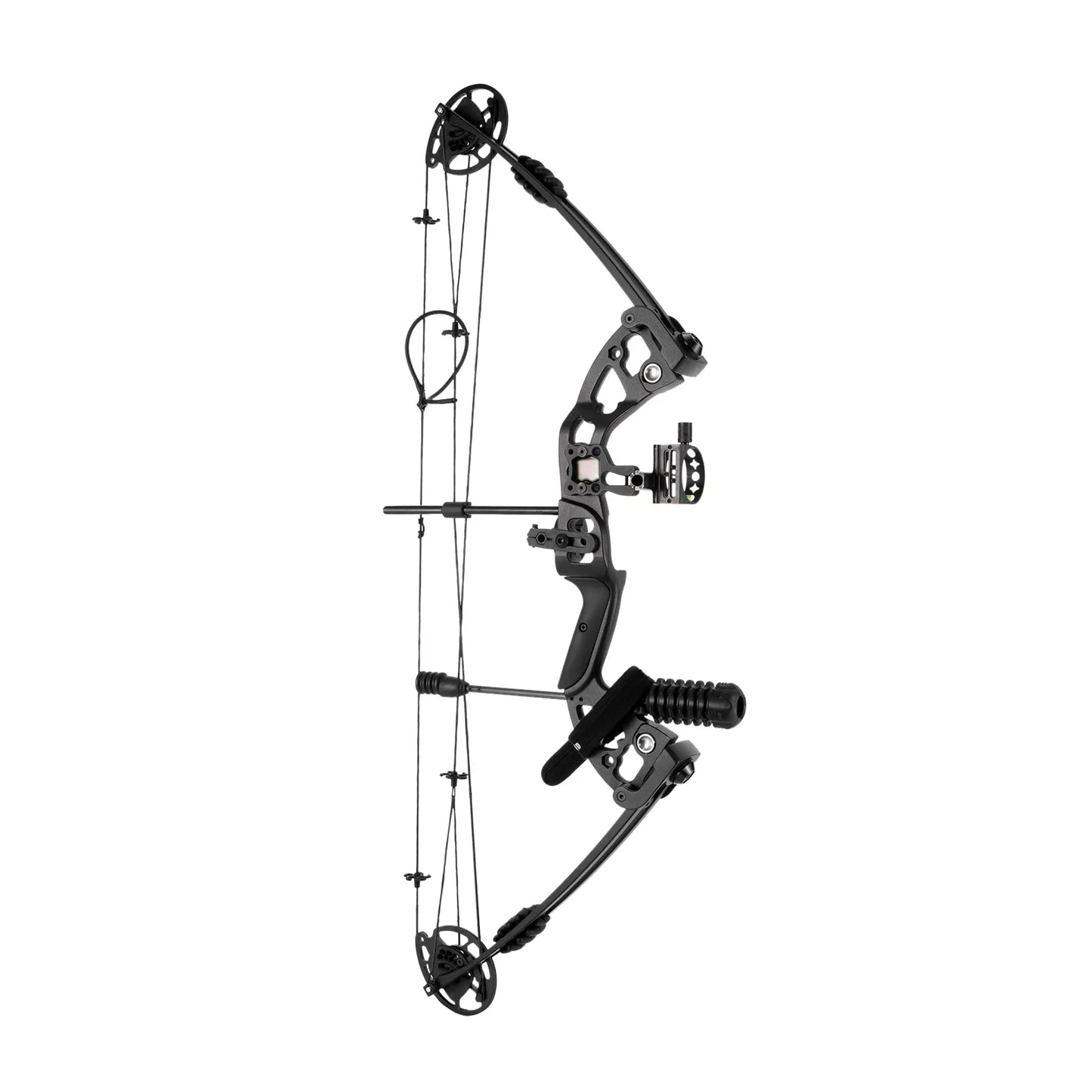 30-55 lbs Adult Compound Bow Complete Set - Adjustable Draw, 3-Pin Sight, 12 Arrows