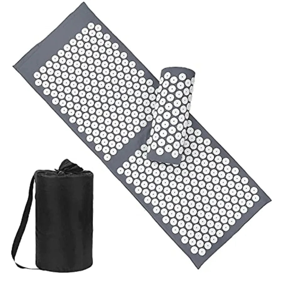 Acupressure Mat & Pillow Set with Carry Bag, Extra Long for Neck & Back Pain Relief | StriveRiseFit