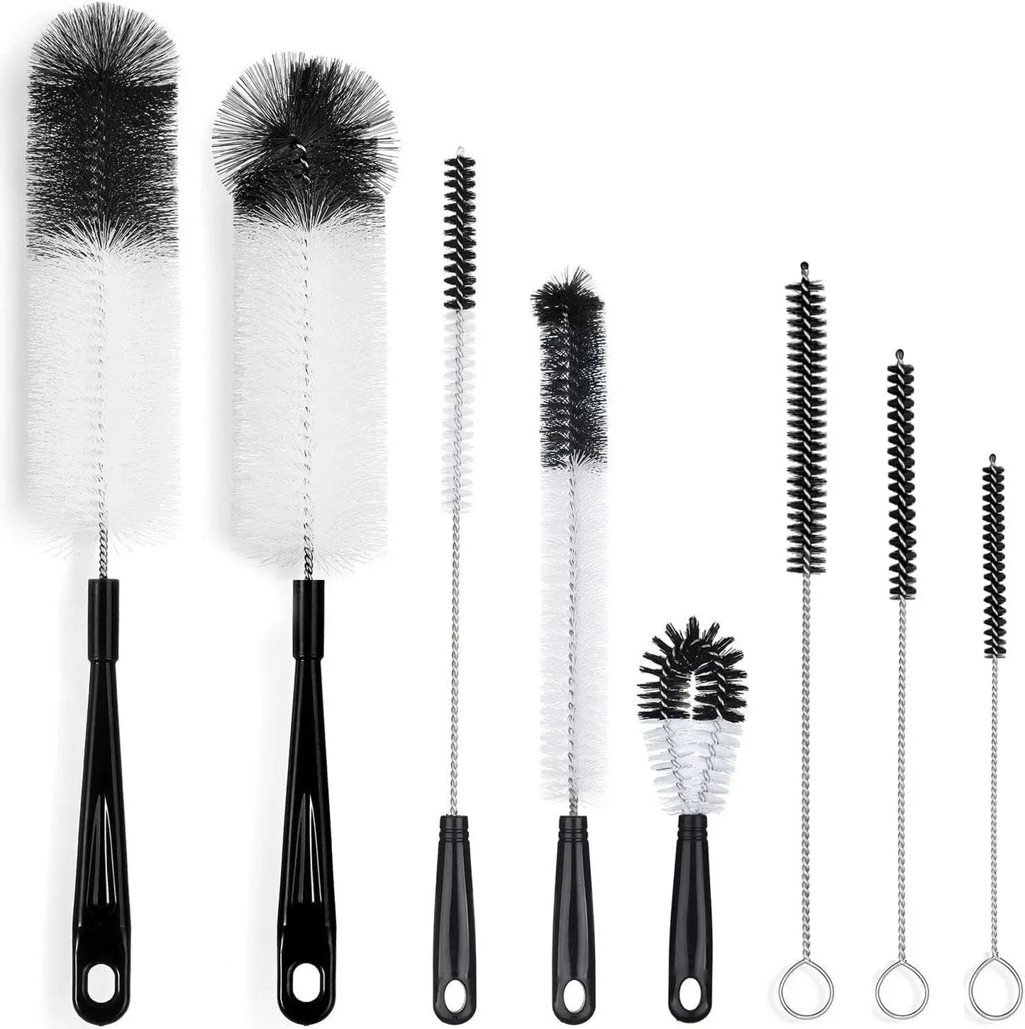 8-Pack Bottle Cleaning Brush Set - Long Handle Bottle Cleaner | StriveRiseFit