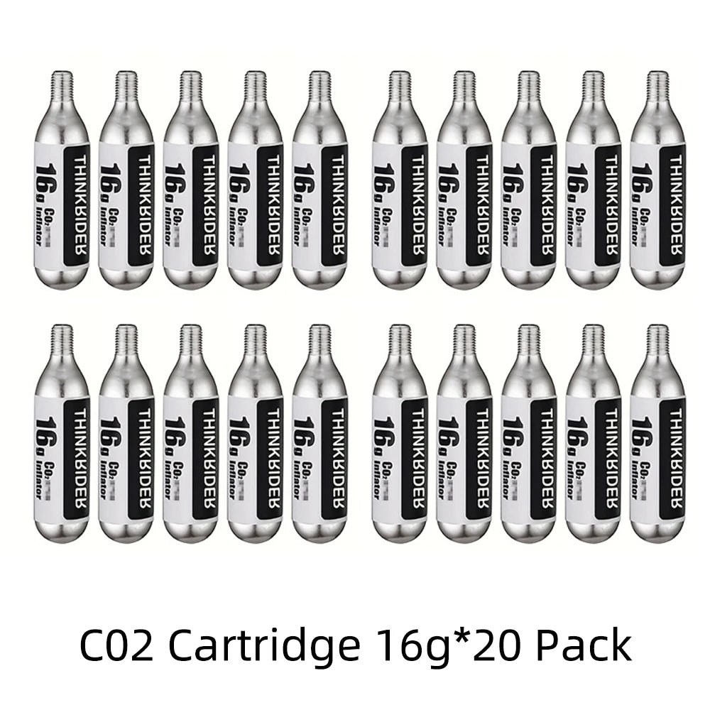 16g Threaded CO2 Cartridges for Bike Tires | CO2 Inflator Compatible | Strive Rise Fit