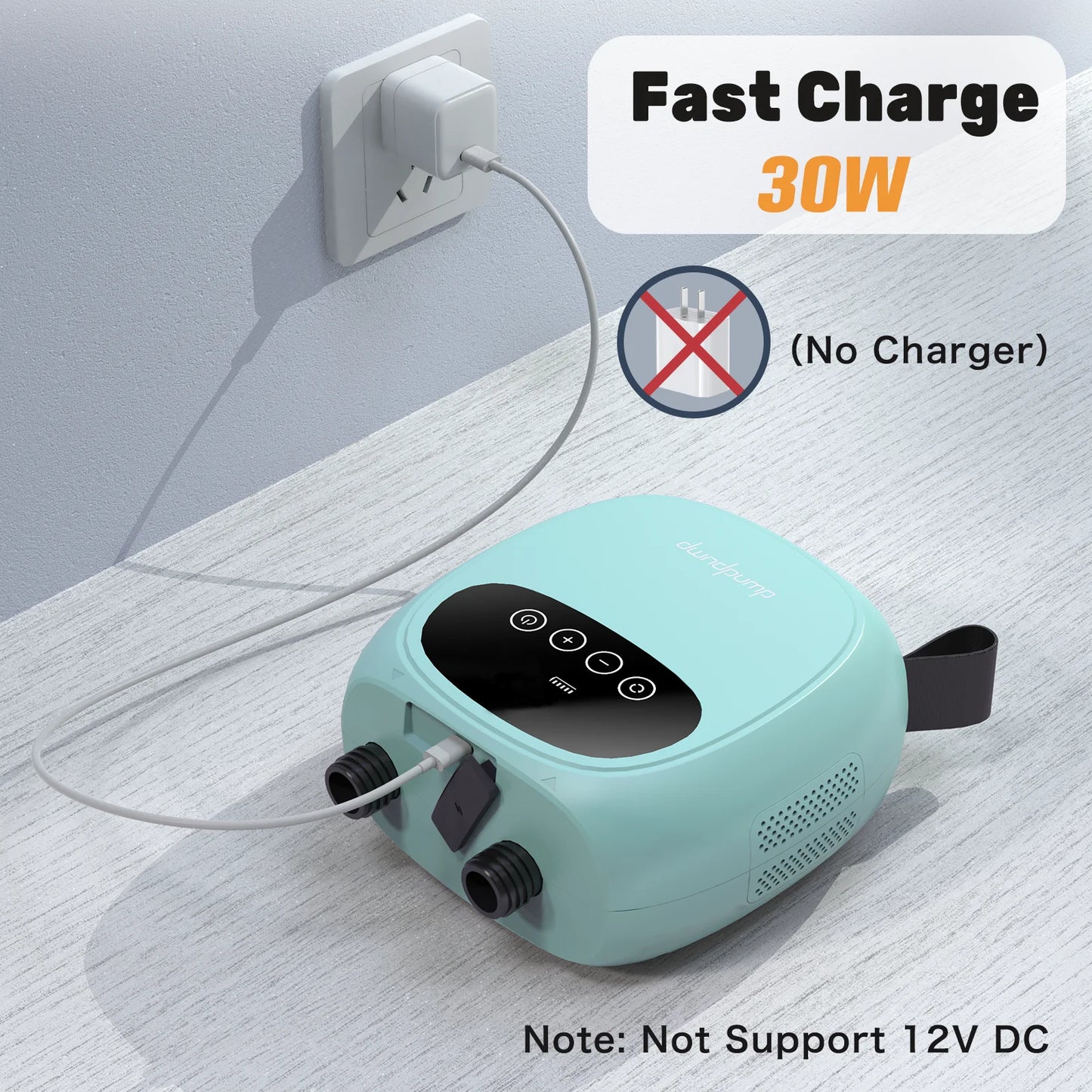 dwndpump DP3 Electric SUP Pump - 20PSI, 38.48Wh Battery for Paddle Boards & Kayaks