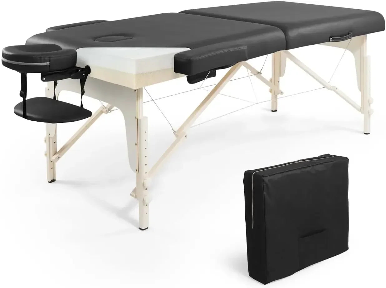Premium Memory Foam Massage Table - 84 Inch Portable Spa Bed