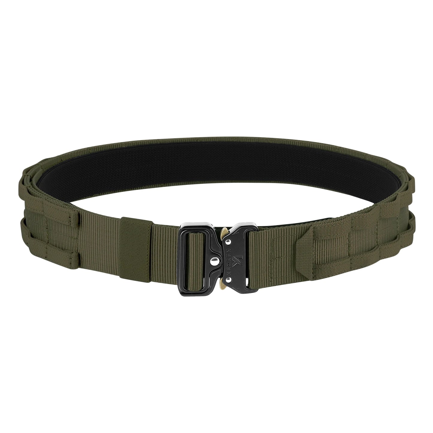 KRYDEX Tactical Rigger MOLLE Belt 1.75" - Heavy Duty Inner & Outer Combat Belt with Quick Release Buckle
