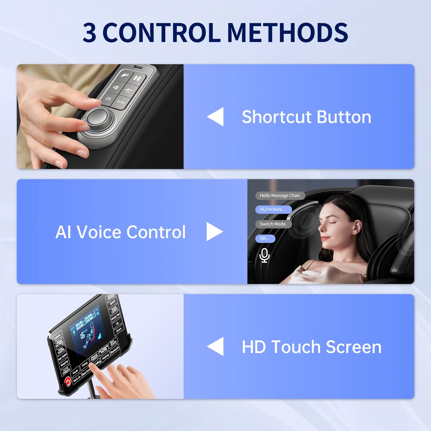 3D Zero Gravity Massage Chair with Airbag & Foot Roller