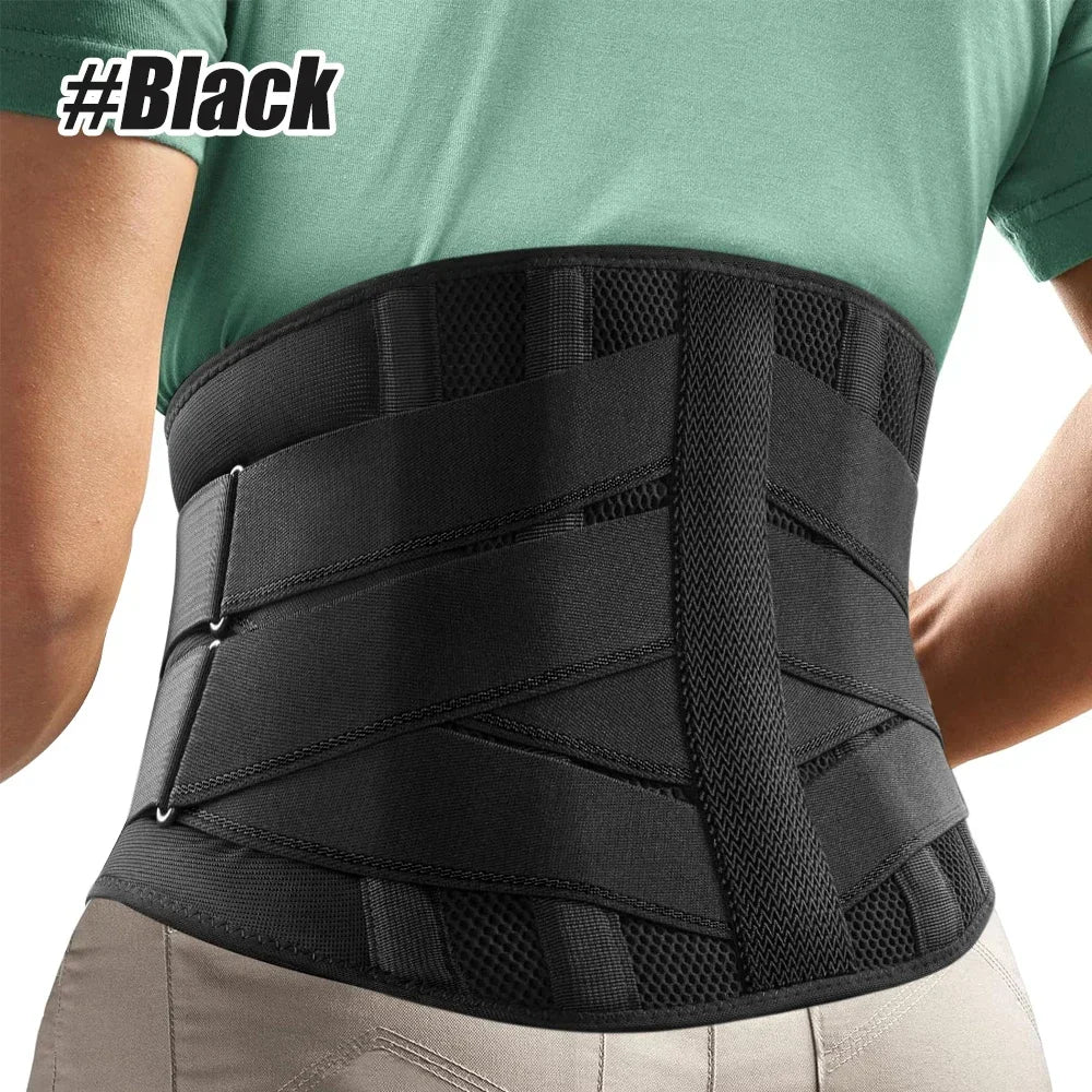 Lower Back Support Brace for Sciatica, Herniated Disc & Back Pain Relief, S-XXXL | StriveRiseFit