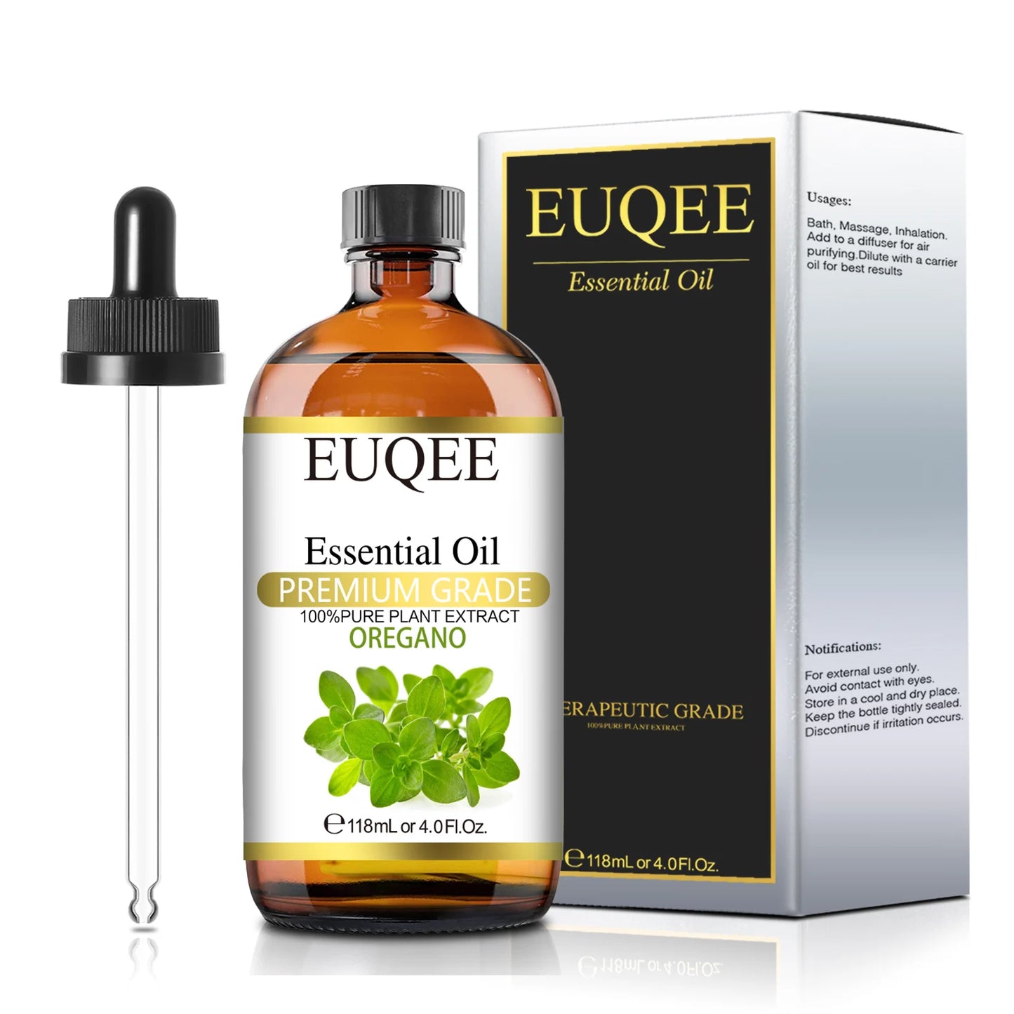 EUQEE 118ML Large Bottle of Essential Oil For Aroma Therapy Humidifier, DIY Soap, Massage