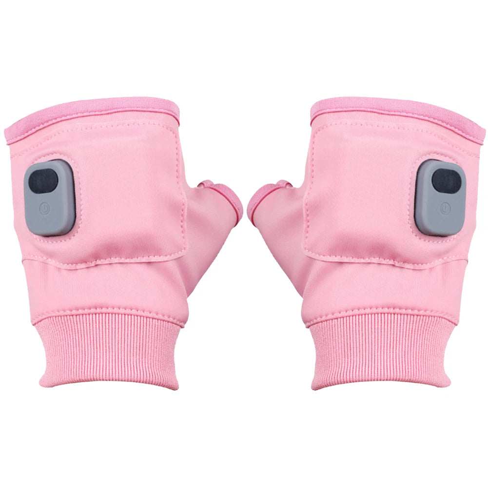 Electric Heating Gloves 360 Degree Heating Electric Thermal Gloves Windproof Touchscreen for Outdoor Hiking Cycling