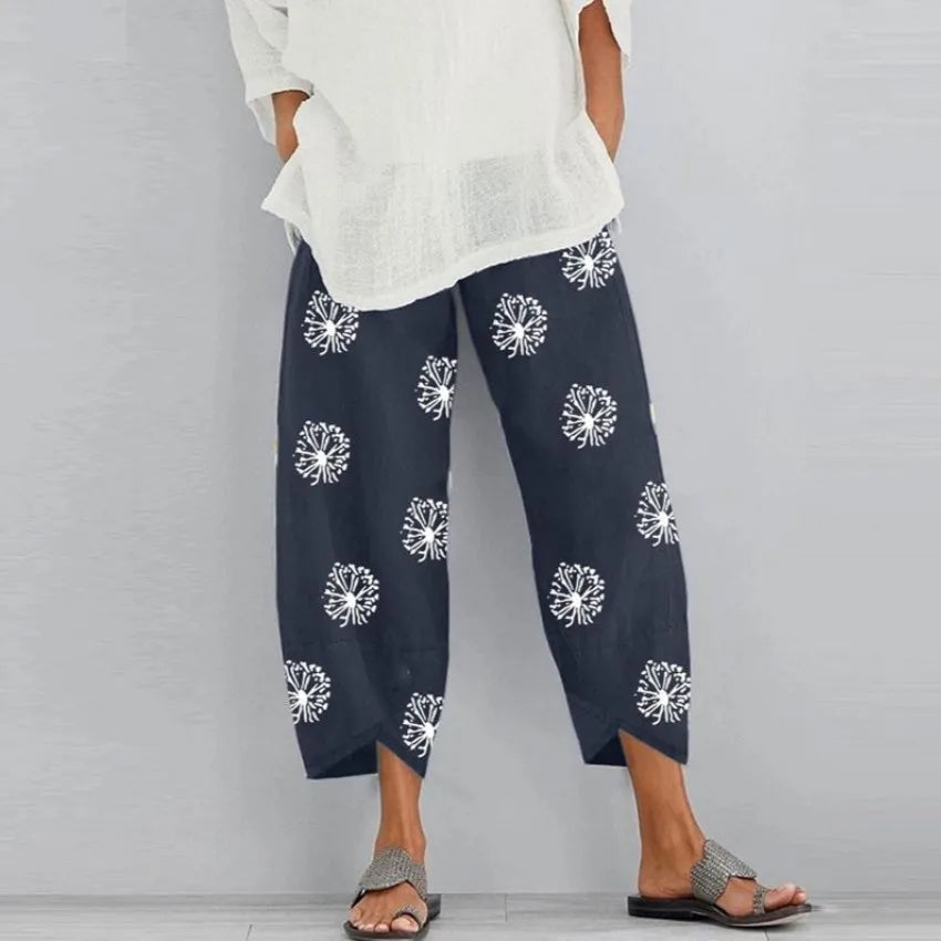 Streetwear Women Clothes Women Pants ~ Joggers Cotton / Linen Casual Autumn Elegant