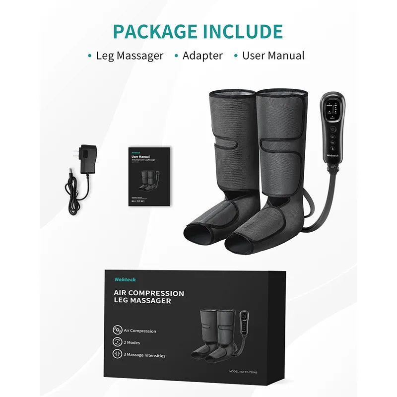 Air Compression Leg Massager - Calf Wraps for Circulation & Recovery | StriveRiseFit.com