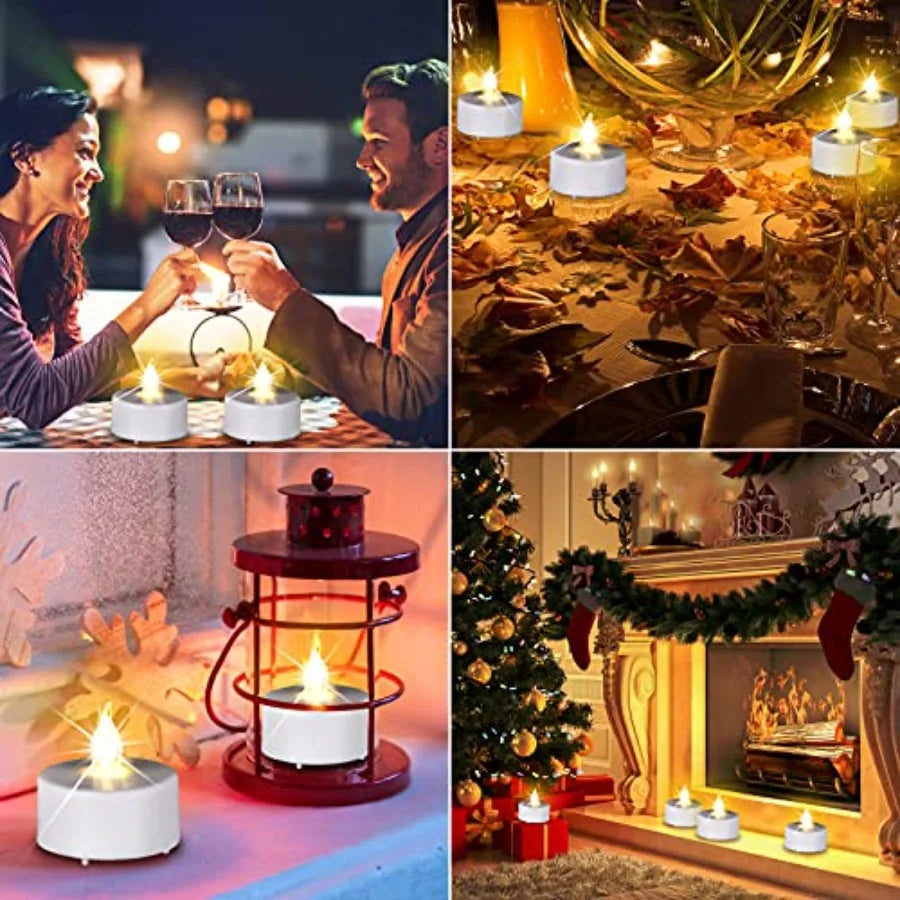 Flameless LED Tea Light Candles Battery Operated 200+ Hours | StriveRiseFit