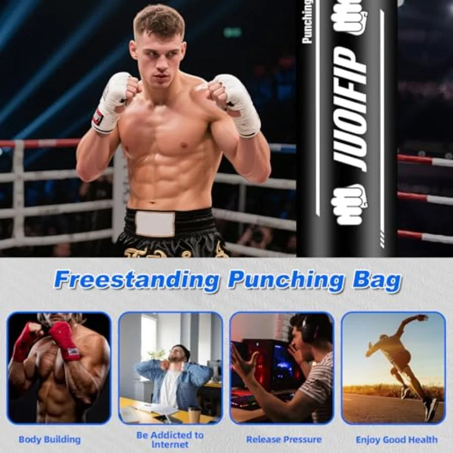 Freestanding Punching Bag with Stand - Heavy Duty MMA & Kickboxing Training Equipment