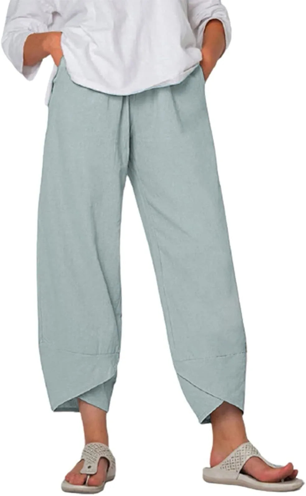 Streetwear Women Clothes Women Pants ~ Joggers Cotton / Linen Casual Autumn Elegant
