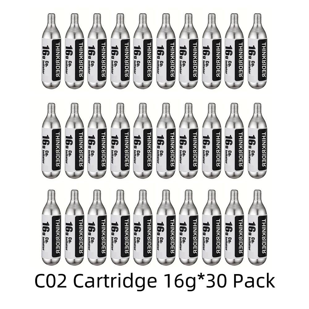 16g Threaded CO2 Cartridges for Bike Tires | CO2 Inflator Compatible | Strive Rise Fit