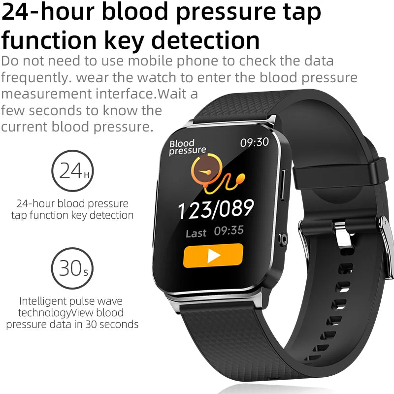 2025 New Smart Watch Men Women ECG Heart Rate Blood Pressure SpO2 Body Temperature Sleep Monitor Fitness Monitor Sports Watch