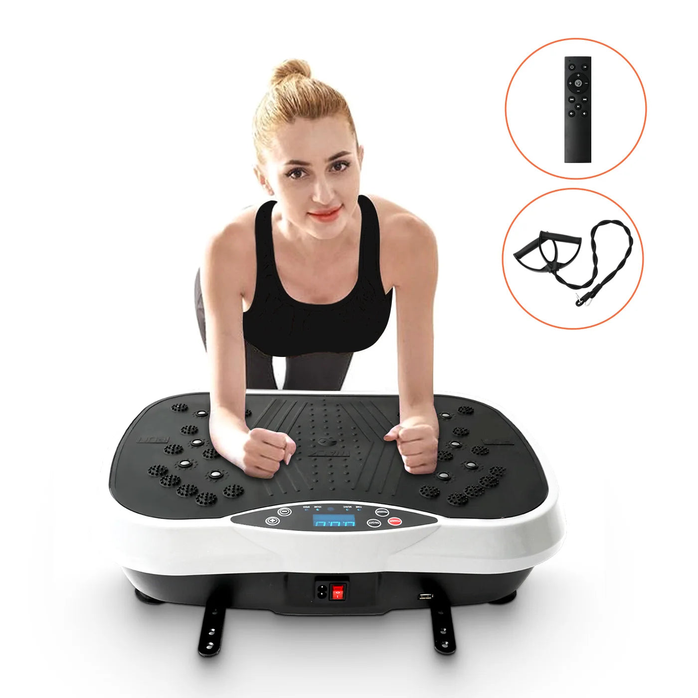 Vibration Plate Exercise Machine Fat-Burning Home Fitness, Weight Loss, Shaping Whole Body Workout Portable Fitness Equipment