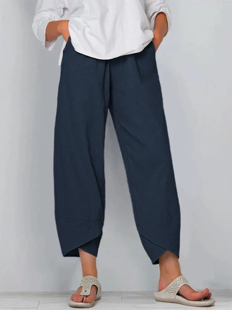 Streetwear Women Clothes Women Pants ~ Joggers Cotton / Linen Casual Autumn Elegant