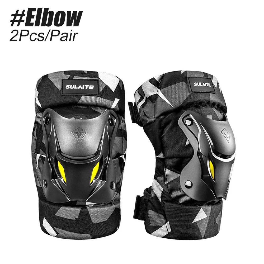 Motorcycle Knee & Elbow Guard Pads, PP Shell, EVA Foam & Reflective, Adjustable | StriveRiseFit