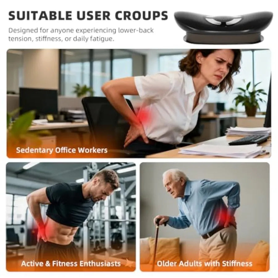 Electric Lumbar Traction Device with Dynamic Airbag & 3-Level Lumbar Stretcher | StriveRiseFit