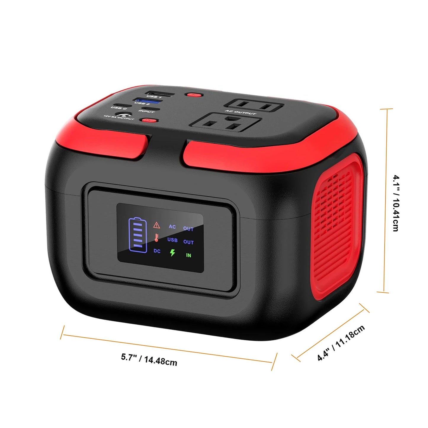 600W/300W/200W/120W Portable Power Station,110V AC Outlets Solar Generator Storage Energy Power Bank For Biking Camping Hiking Travel RV Home