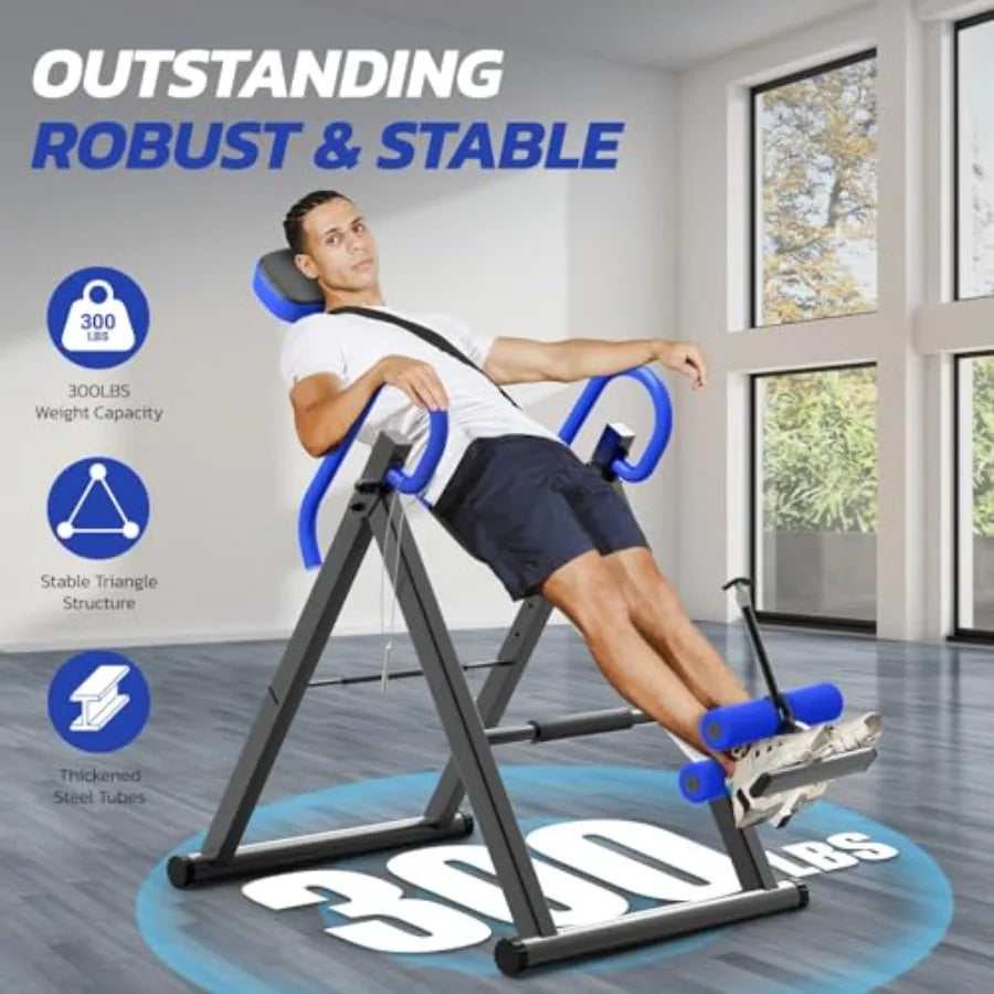 Gravity Inversion Table for Back Pain Relief with Lumbar Support & Easy Assembly | StriveRiseFit