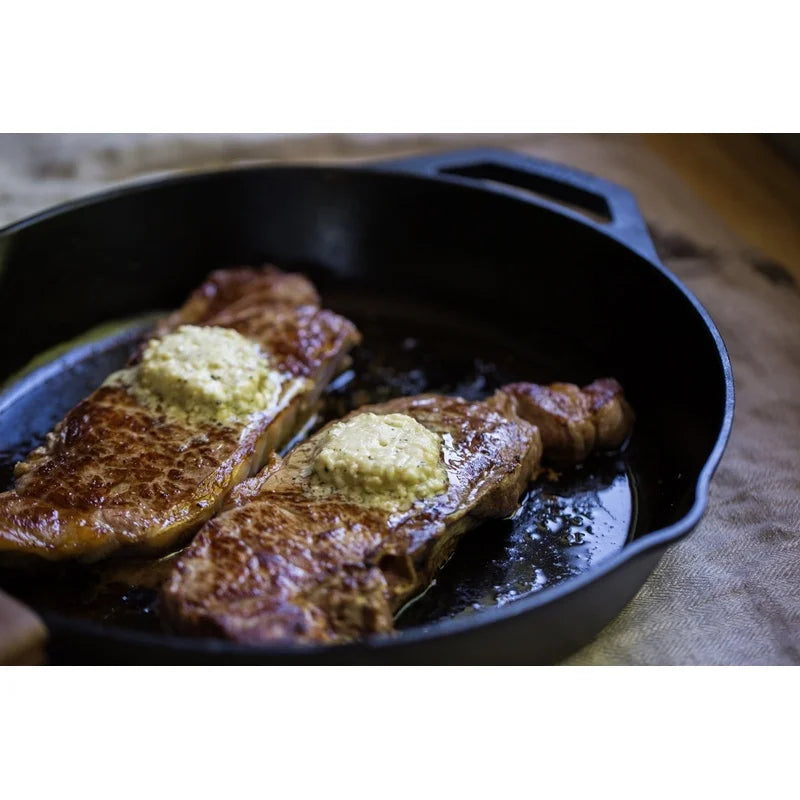 15 Inch Seasoned Cast Iron Skillet - Nonstick Induction Safe | StriveRiseFit.com