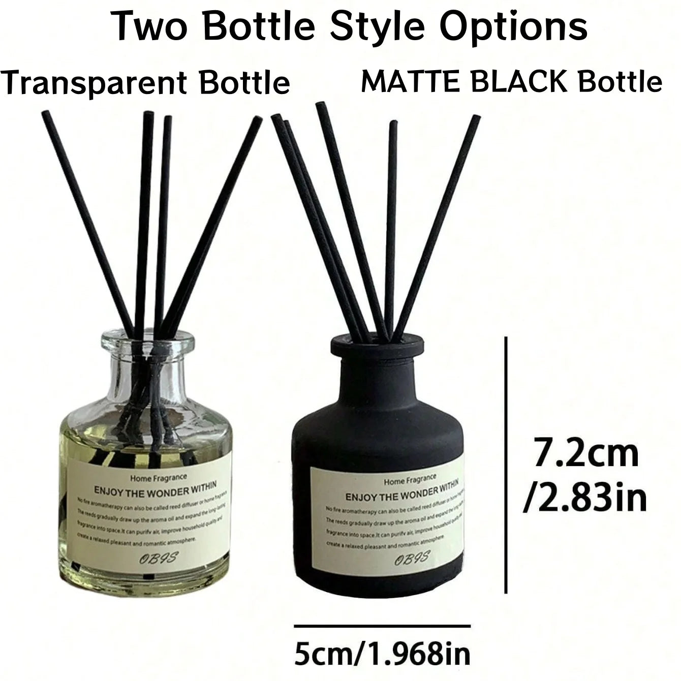 Flameless Reed Diffuser Set | 50ml Fragrance Oil & Diffuser Sticks | 4 Scents | StriveRiseFit