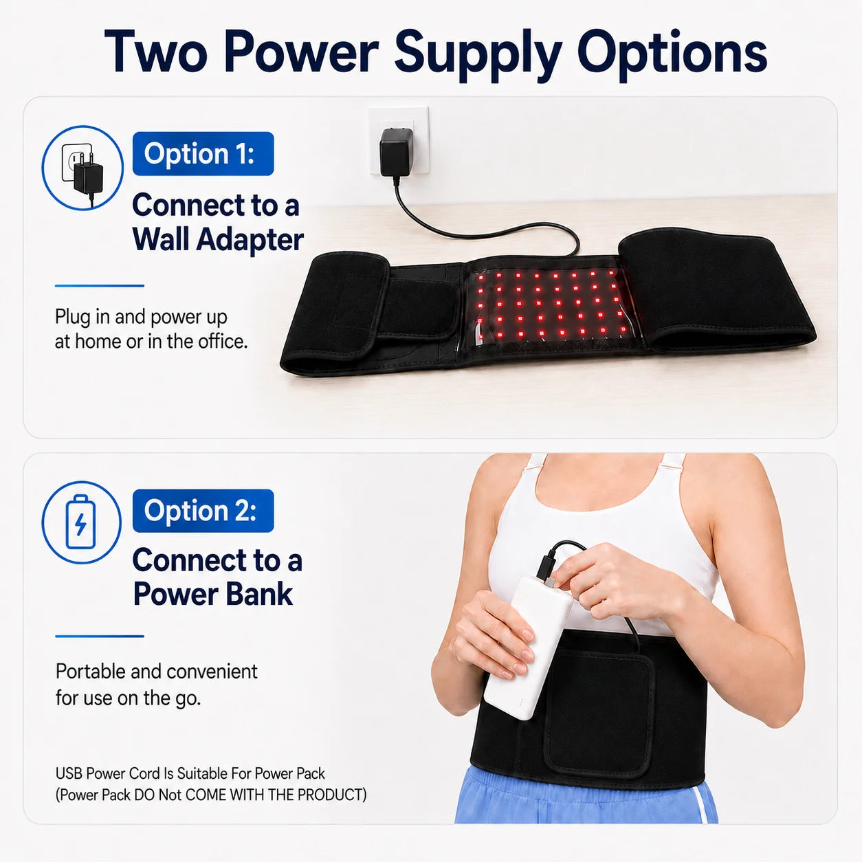 Red Light Therapy Belt 660nm & 850nm Near Infrared — Full Body Pain Relief | StriveRiseFit