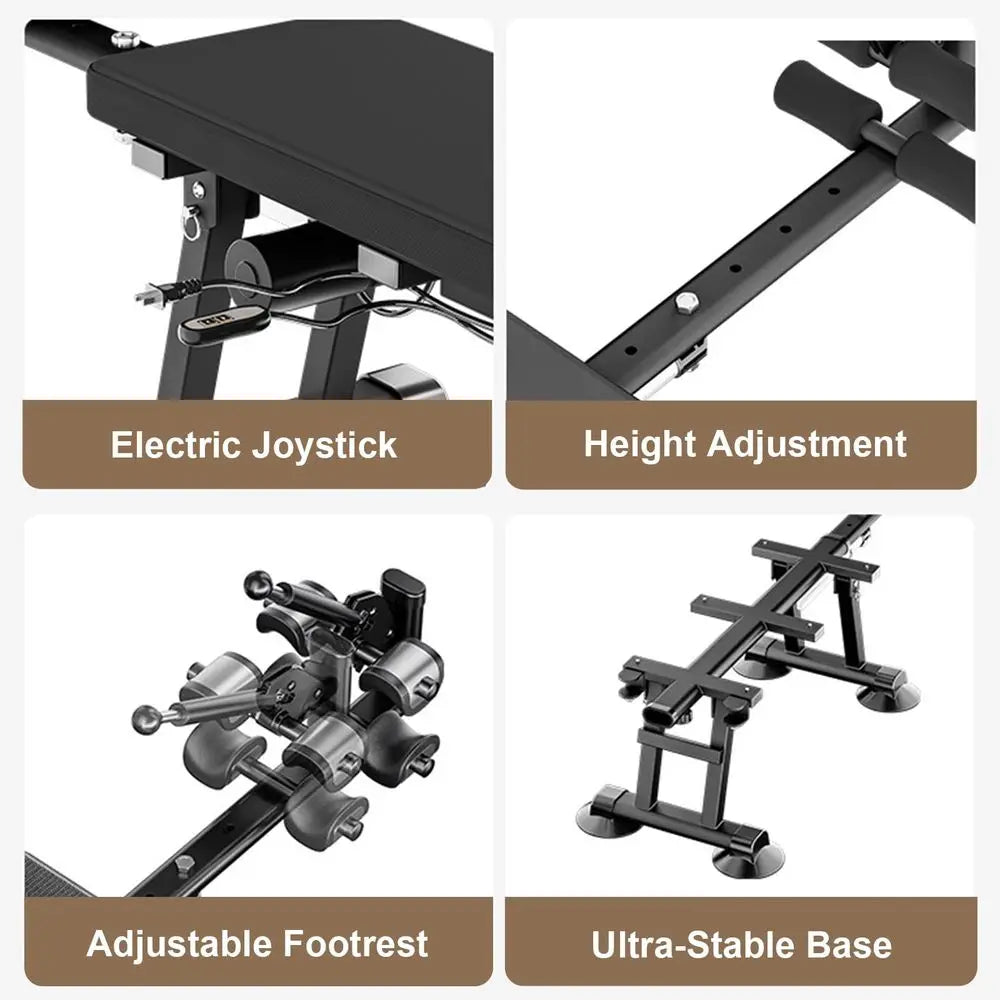 Electric Traction Table — Adjustable Spinal Decompression Bed for Back & Neck Relief | StriveRiseFit