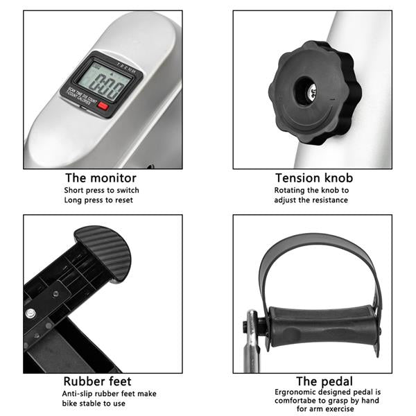 Pedal Trainer ~ Small Fitness Equipment For Home Use ~ Mini Stepper ~ Elderly Rehabilitation ~ Pedal Machine Fitness Stepper ~ Arms