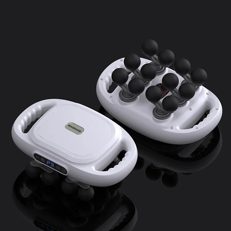 12-Head Deep Tissue Massage Gun | Silent Handheld Percussive Massager | StriveRiseFit