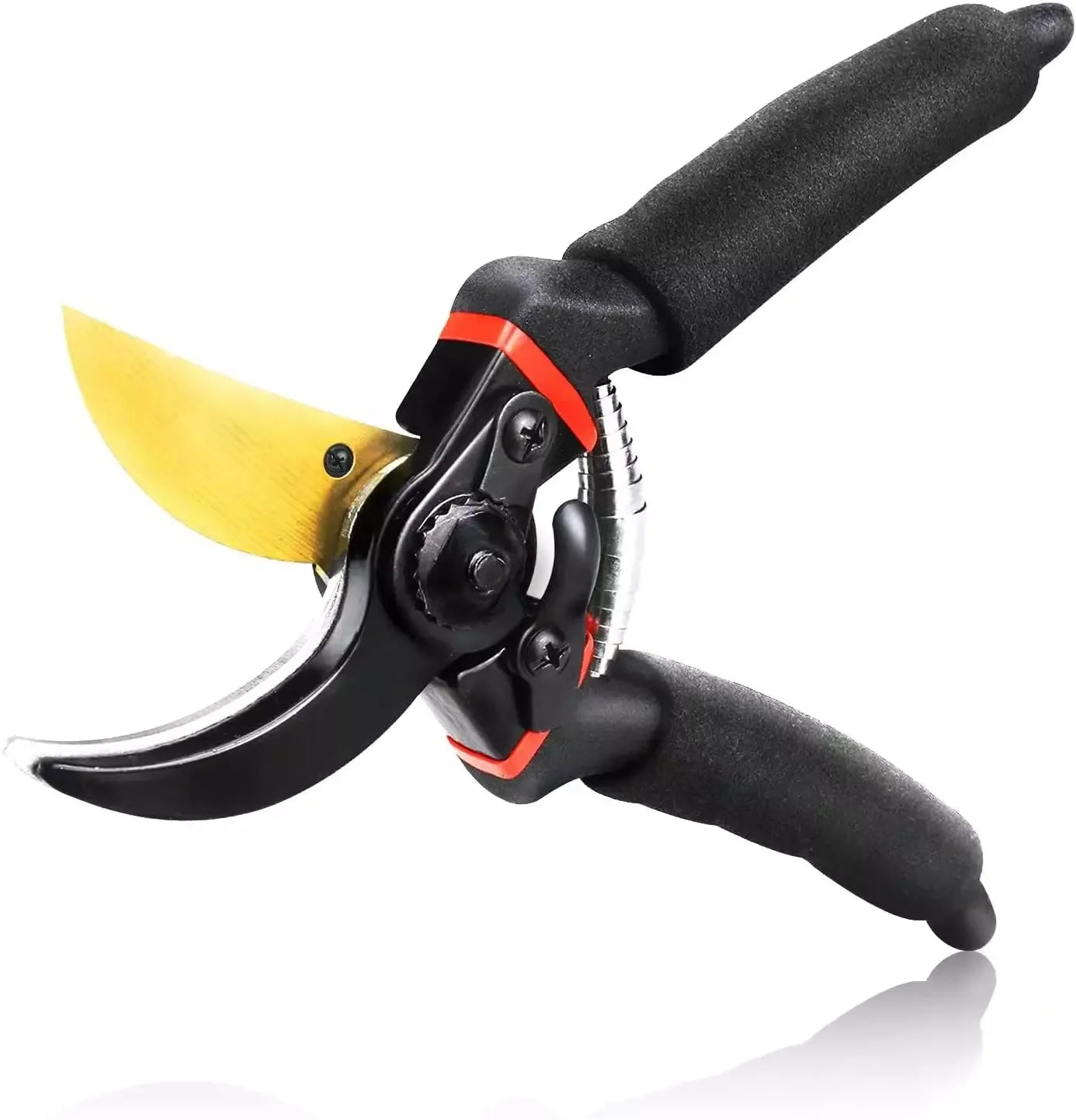 Titanium-Coated Bypass Pruning Shears | SK5 Steel | Arthritis-Friendly | Safety Lock | Ultra-Sharp