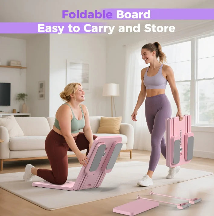 FED 5-in-1 Folding Pilates Board & Reformer Set, 300 lb Capacity for Home Workouts | StriveRiseFit