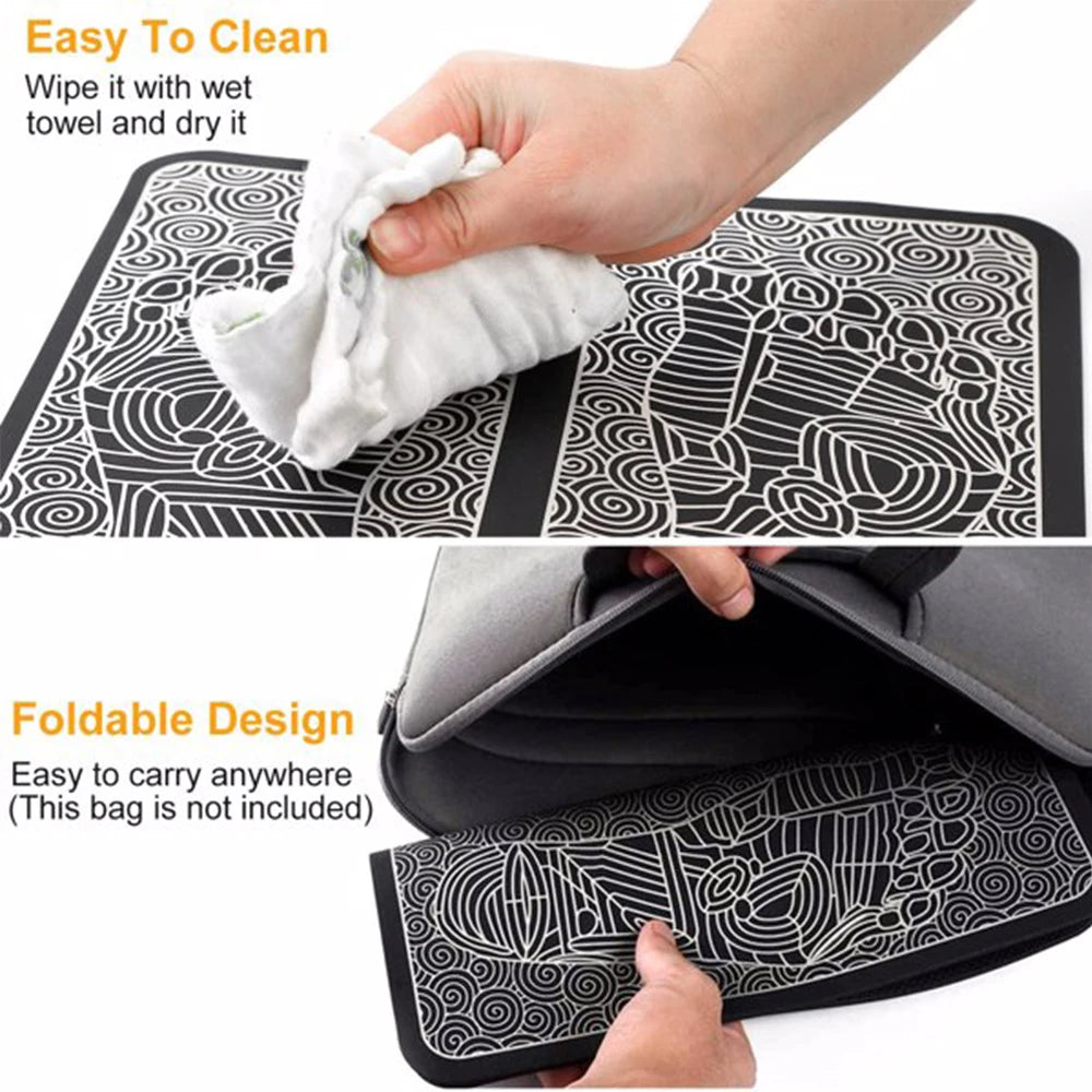 EMS Foot Massage Pad, 6 Modes & 9 Levels, USB Rechargeable Electric Foot Massager | StriveRiseFit