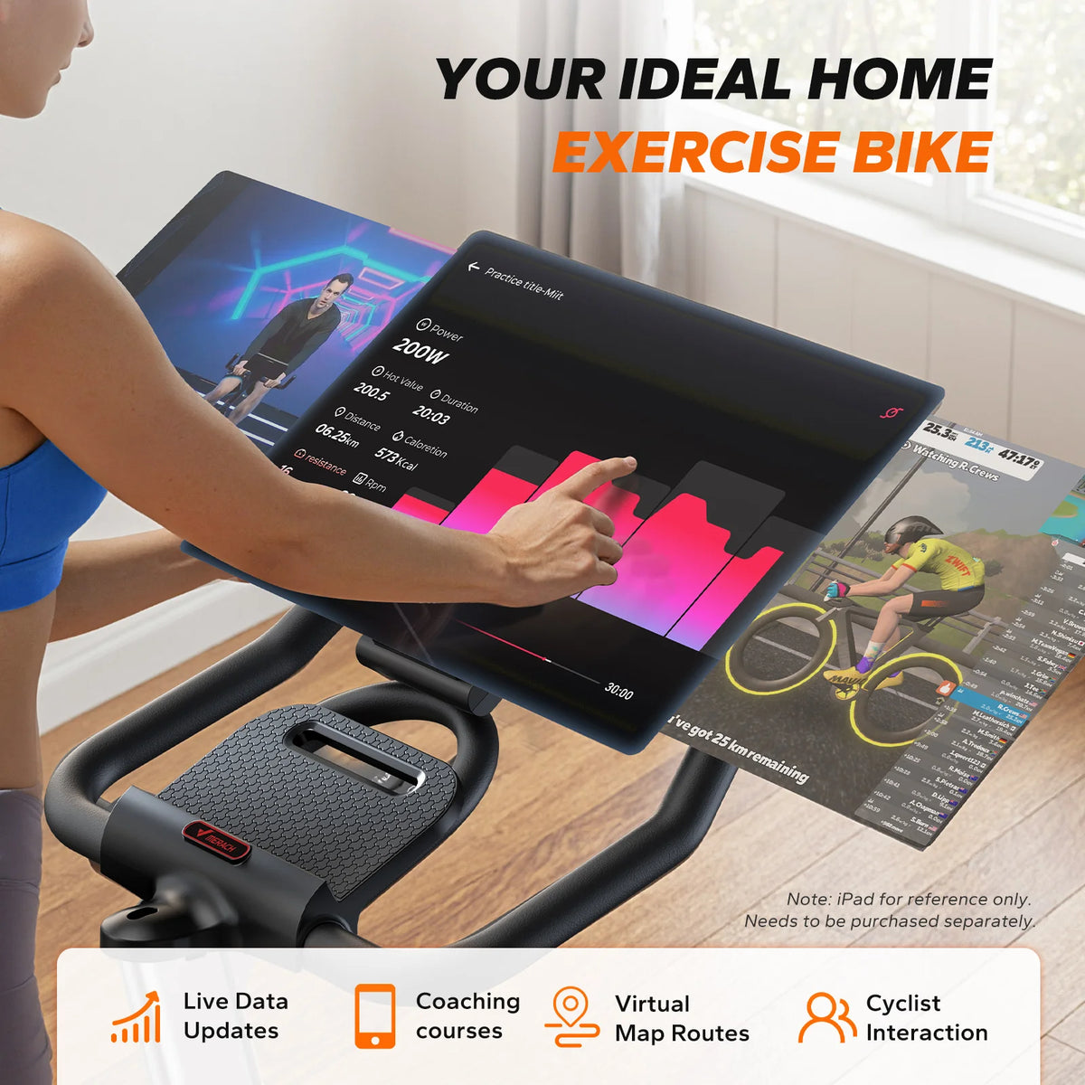 MERACH S38 Indoor Cycling Bike Magnetic Resistance Bluetooth App 300 lb | StriveRiseFit