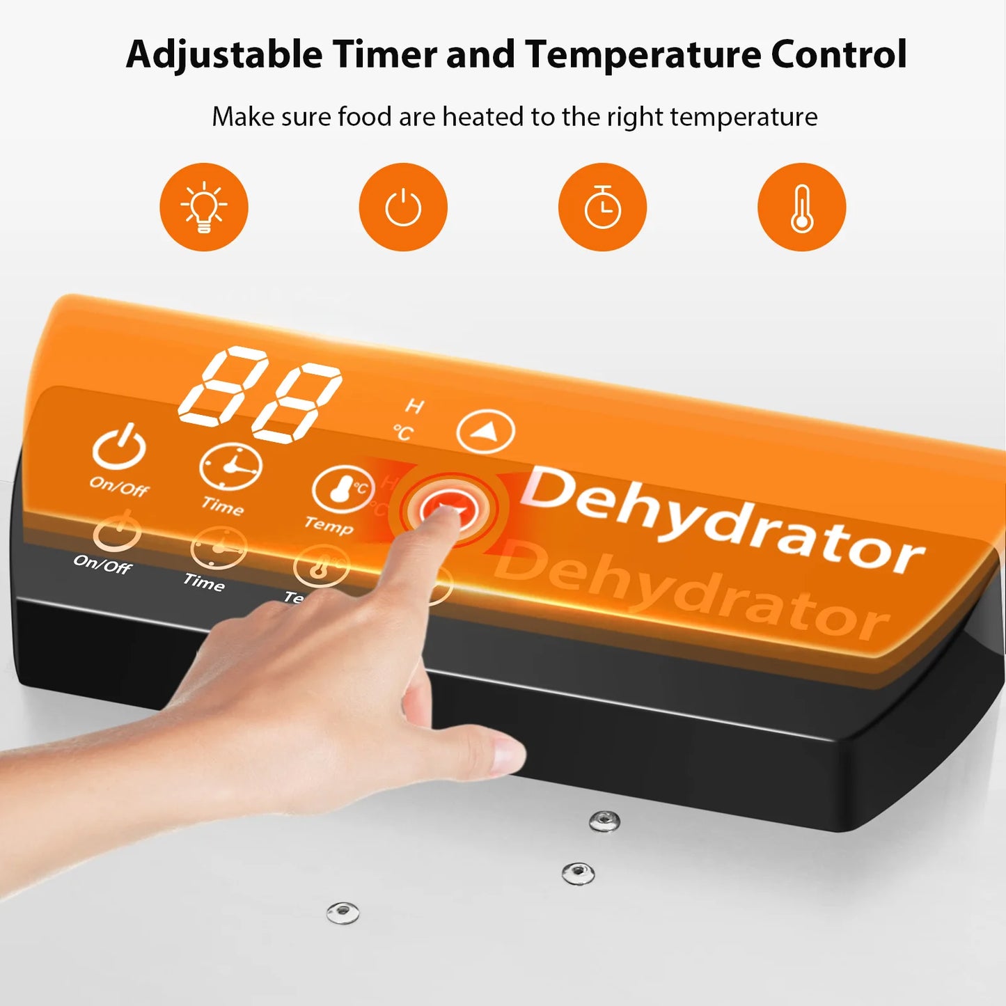 Commercial Food Dehydrator 20 Trays 1500W - Stainless Steel | StriveRiseFit