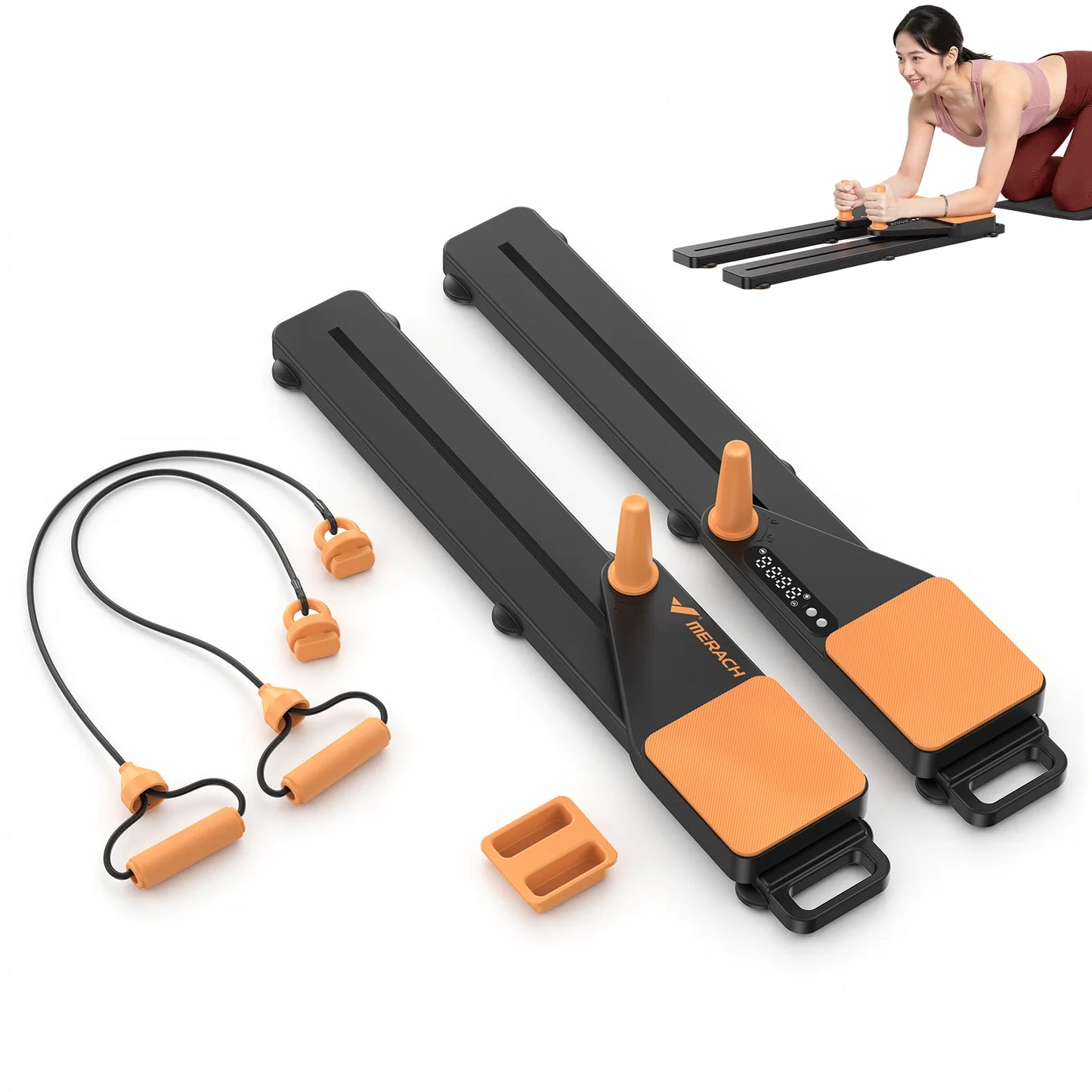 MERACH Multifunctional Pilates Board & Ab Trainer, Portable Home Gym Core Workout | StriveRiseFit