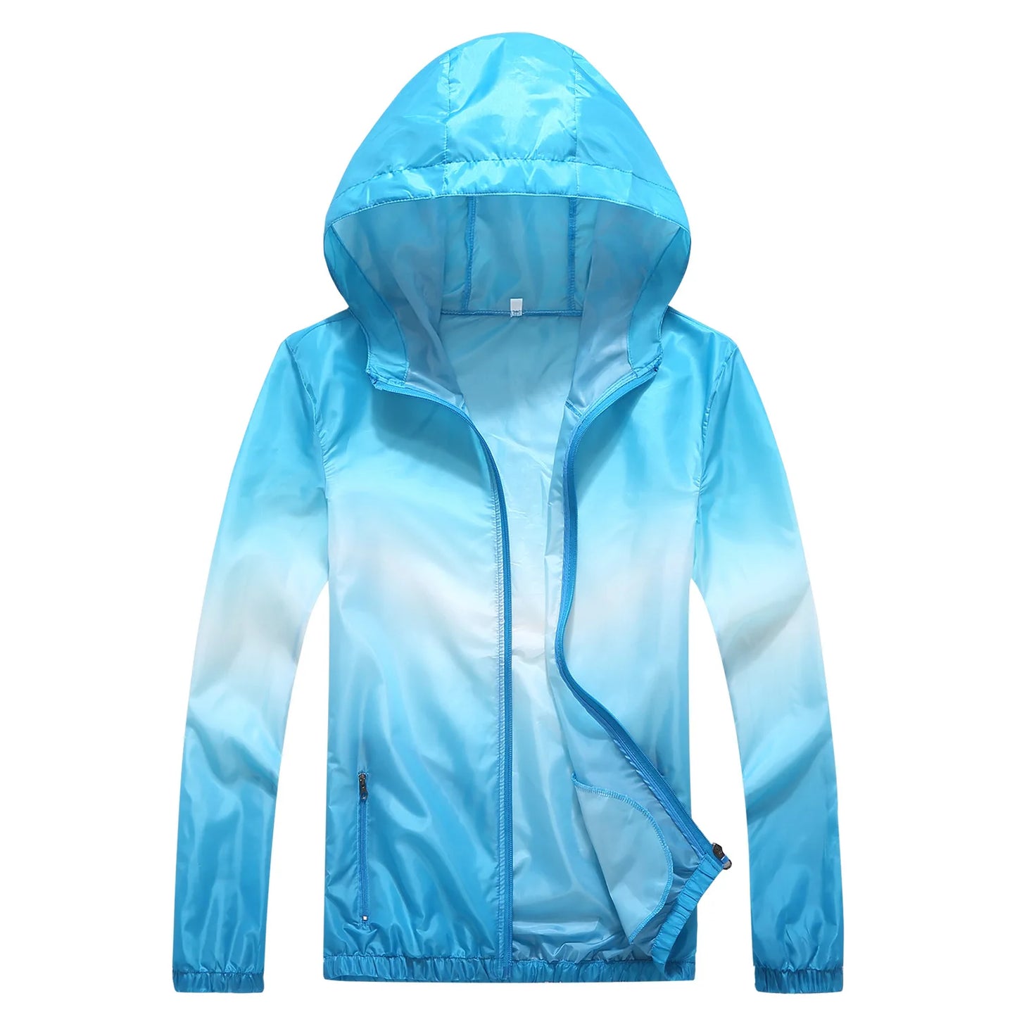 Lightweight Thin, Outdoor Sports Jacket ~ Hooded ~ Polyester Waterproof ~ UV-Resistant Hiking Cycling Jacket