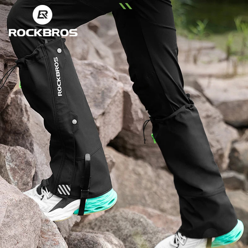 ROCKBROS Waterproof Outdoor Hiking, Walking, Climbing, Hunting ~ Snow Legging Gaiters ~ Ski Gaiters Covers Leg Protection Guard