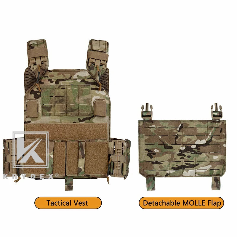 KRYDEX Tactical Vest - Molle Plate Carrier with Quick Release - StriveRiseFit
